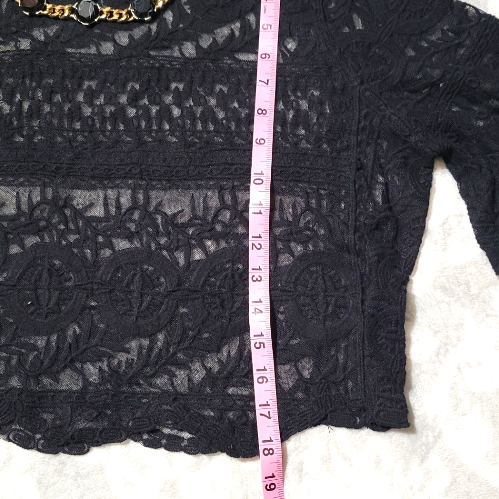 Black Lace Top - Picture 5 of 12